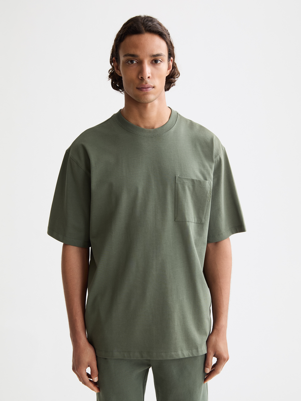 scotch & soda Seasonal Essentials 3 crosses pocket t-shirt