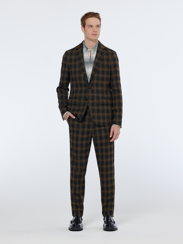 Scotch & Soda Single-breasted Yarn-dyed Check Regular Fit Blazer