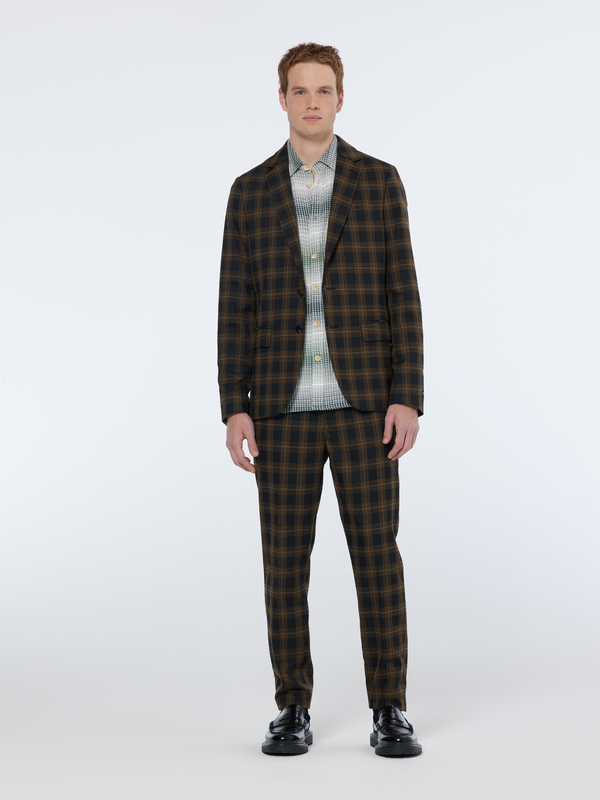 scotch & soda Single-breasted yarn-dyed check regular fit blazer