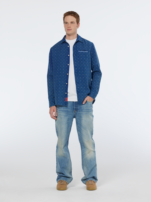 Scotch & Soda Special Denim Weave With Wash Effects Shirt