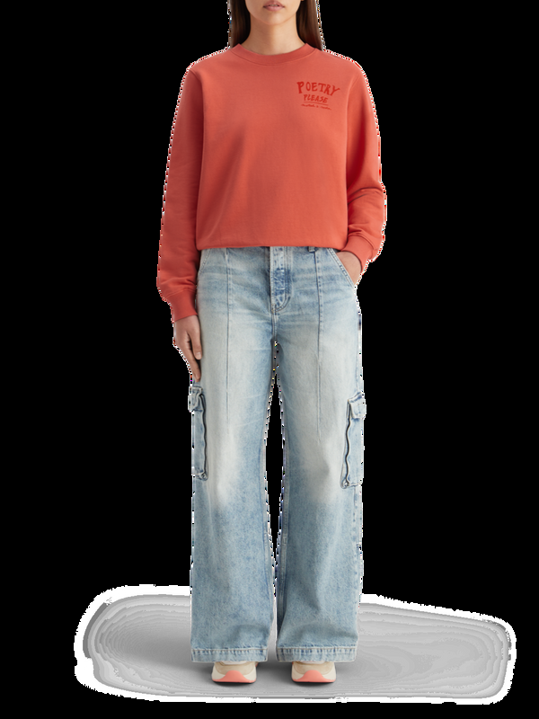 scotch & soda Sweatshirt met normale pasvorm en artwork op de voor- en achterkant