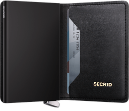 Secrid Description - Heading Premium Slimwallet Emboss Lines Black Dark