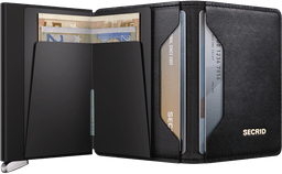 Secrid Description - Heading Premium Slimwallet Emboss Lines Black Dark