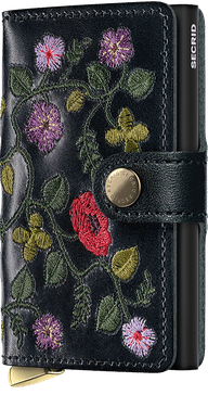 Secrid Description - Miniwallet Style Stitch Floral Black