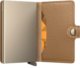Secrid Description - Secrid Miniwallet Pebble Cappuccino Dark