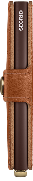 secrid Description - Miniwallet Emboss Lines Cognac