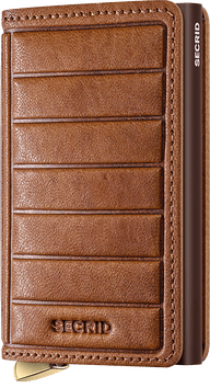 Secrid Description - Slimwallet Emboss Lines Cognac