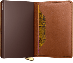 Secrid Description - Slimwallet Emboss Lines Cognac