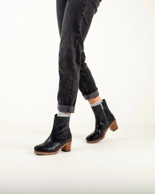 Shabbies Amsterdam Ankle Boot Lieve Cleo Donkerblauw