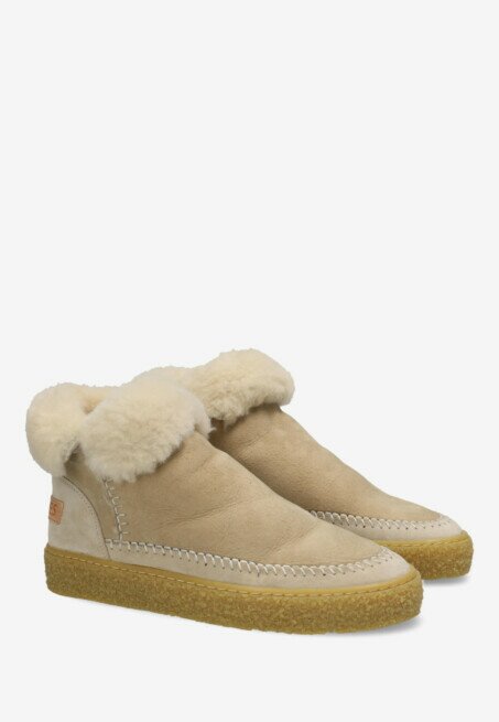Shabbies Amsterdam Enkel Boot Chewy Moux Doubleface Beige
