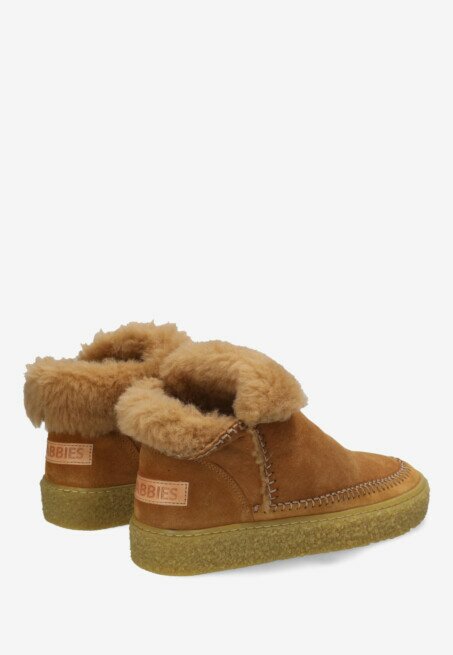 Shabbies Amsterdam Enkel Boot Chewy Moux Doubleface Camel