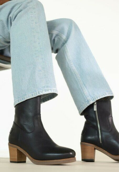 Shabbies Amsterdam Enkellaars Lieve Bika Donker Blauw