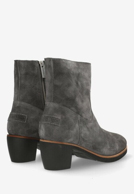 Shabbies Amsterdam Enkellaars Lucie Ankie Donkergrijs