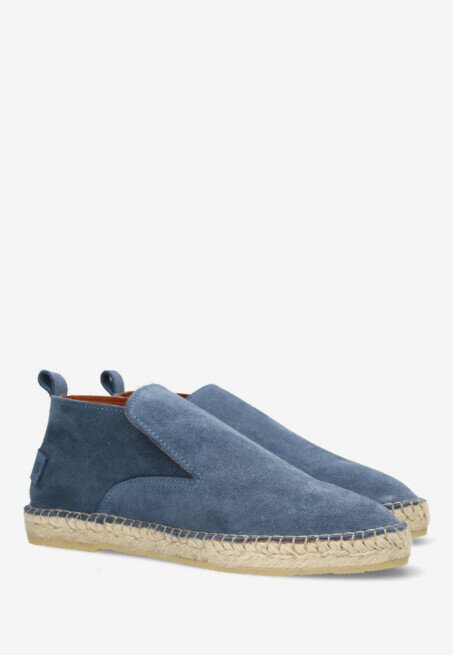 Shabbies Amsterdam Espadrille Elche Lofa Jeans Blue