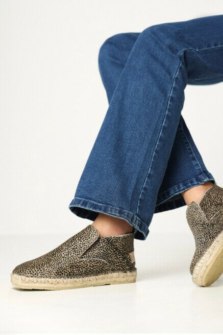 shabbies amsterdam Espadrille Elche Lofa Pony Beige