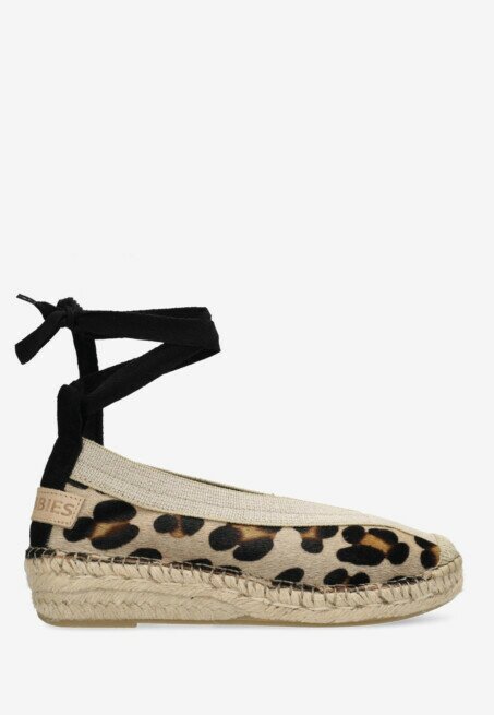 shabbies amsterdam Espadrille Palma Kimono Leopard Bruin