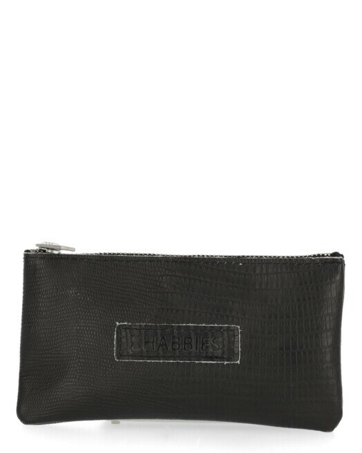 shabbies amsterdam Etui Pencil Case No Waste Leather Zwart