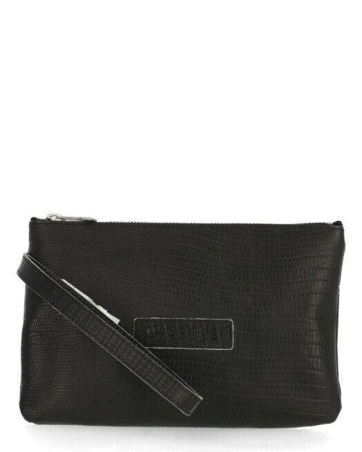 shabbies amsterdam Clutch No Waste Leather Zwart