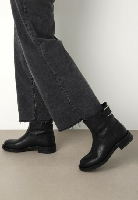 Shabbies Amsterdam Enkellaars Alyd Ankie Zwart