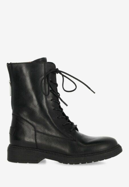 shabbies amsterdam Enkellaars Duck Lacey Zwart