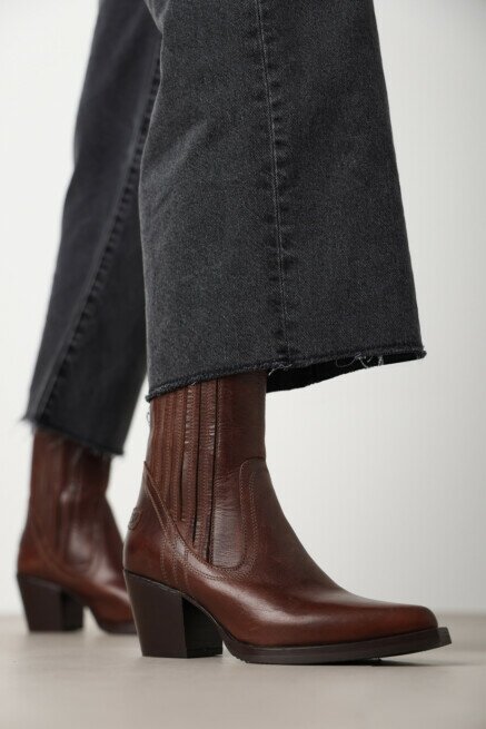 Shabbies Amsterdam Enkellaars Jaymie Shelly Bruin