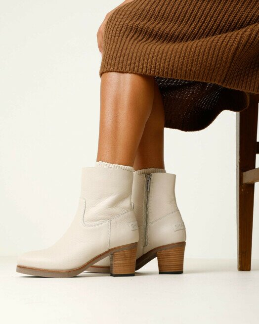 Shabbies Amsterdam Enkellaars Lieve Ankie Beige