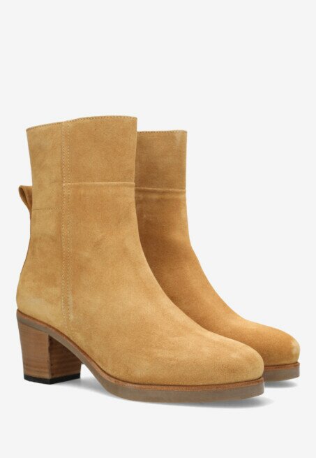 Shabbies Amsterdam Enkellaars Lieve Ankle Cognac