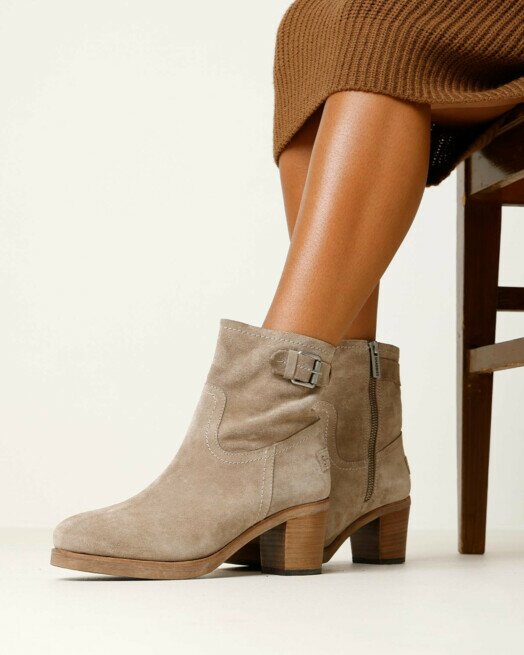 Shabbies Amsterdam Enkellaars Lieve Bika Beige