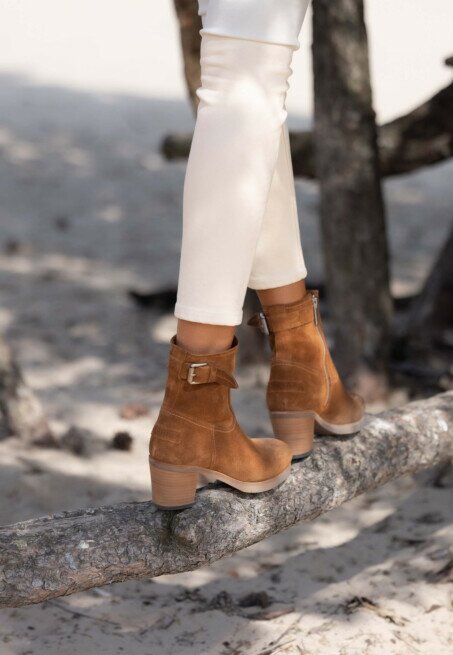 Shabbies Amsterdam Enkellaars Lieve Bika Bruin