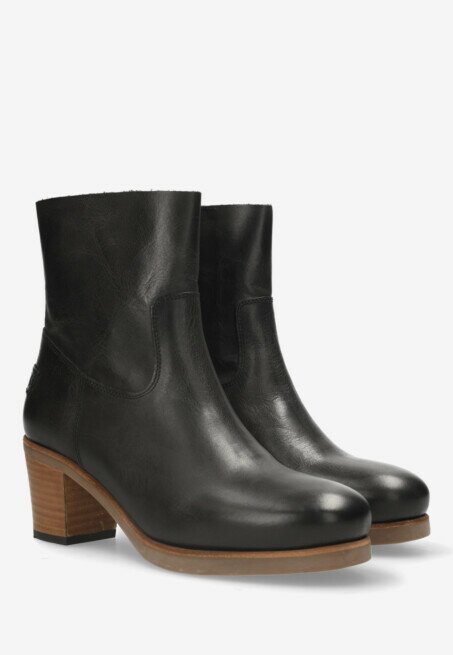 Shabbies Amsterdam Enkellaars Lieve Cleo Zwart