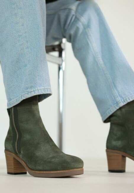 Shabbies Amsterdam Enkellaars Lieve Zita Olijf