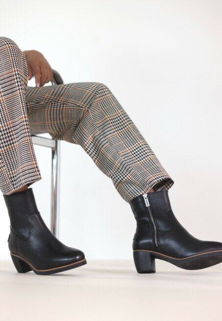 Shabbies Amsterdam Enkellaars Lucie Ankie Zwart