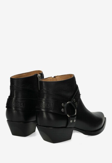 Shabbies Amsterdam Enkellaars Sally Biko Zwart