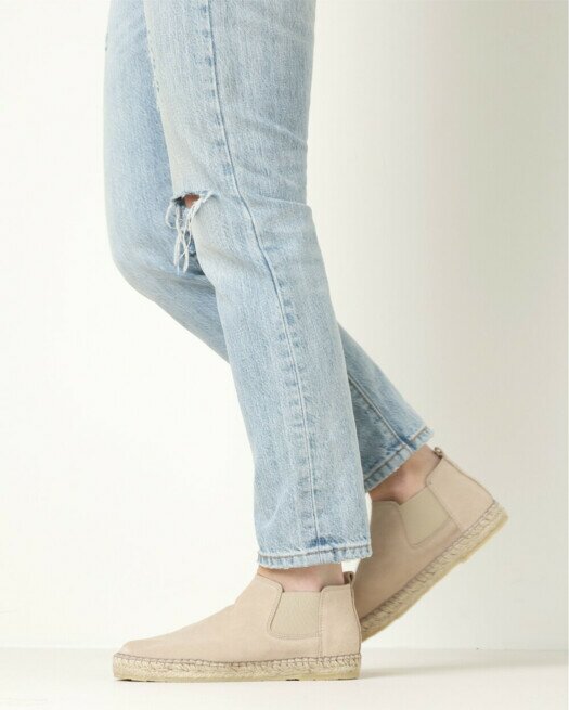Shabbies Amsterdam Espadrille Elche Chelsea Beige