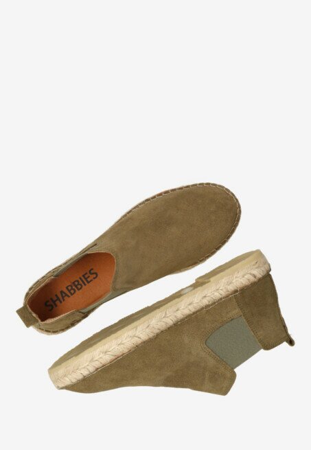 Shabbies Amsterdam Espadrille Elche Chelsea Kaki