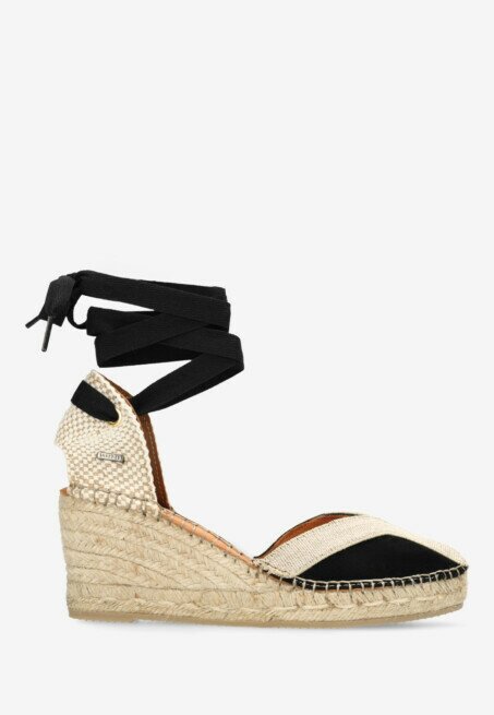 shabbies amsterdam Espadrille Kaila Ki Seven Zwart