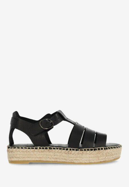 shabbies amsterdam Espadrille Kika Iris Zwart
