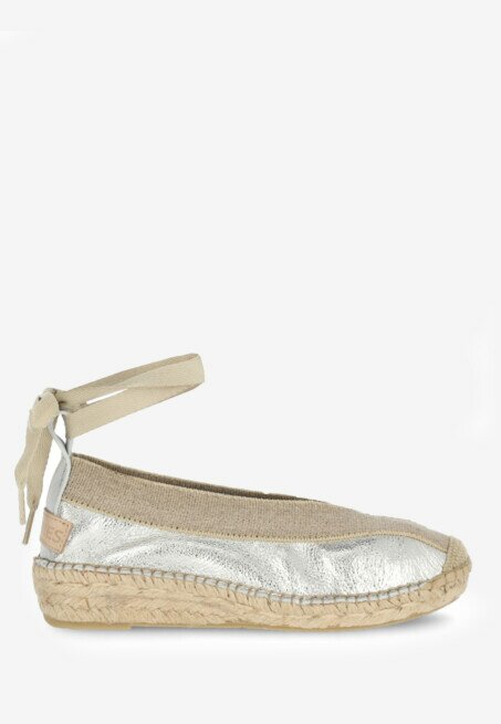 shabbies amsterdam Espadrille Palma Kimono Silver