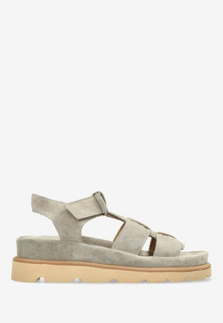 shabbies amsterdam Sandaal Wana Sage Groen