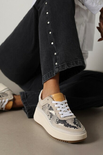 Shabbies Amsterdam Sneaker Chavi Luna Zwart/Wit