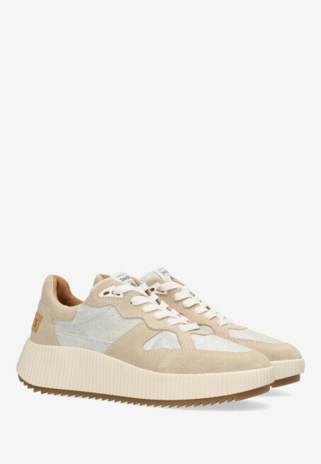 Shabbies Amsterdam Sneaker Chavi Nio Beige/Zilver