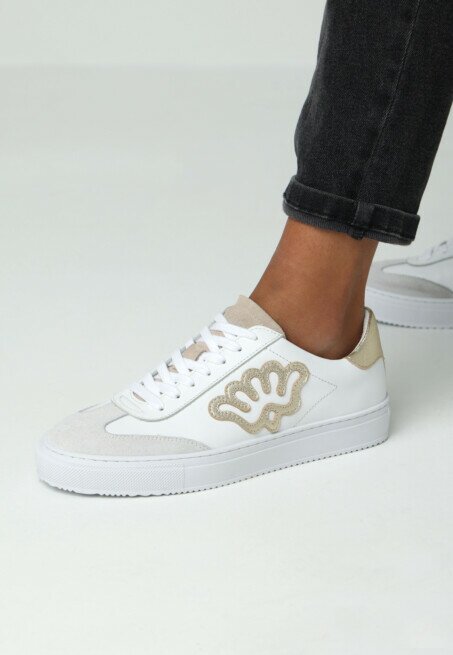 Shabbies Amsterdam Sneaker Rabia Yana Wit/Goud