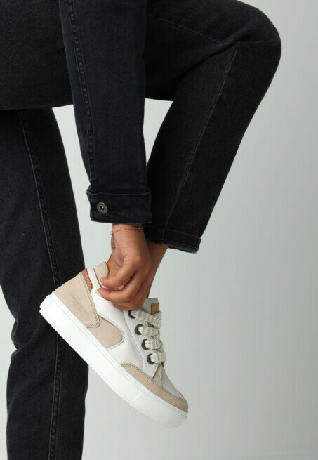 Shabbies Amsterdam Sneaker Ragy Chunky Wit