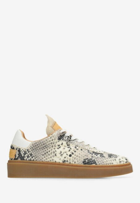 shabbies amsterdam Sneaker Bossa Nuovo Snake Zwart/Wit