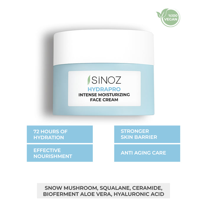 sinoz cosmetics Hydrapro Intense Moisturizing Face Cream
