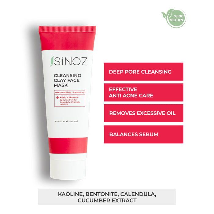 sinoz cosmetics Clay Face Mask
