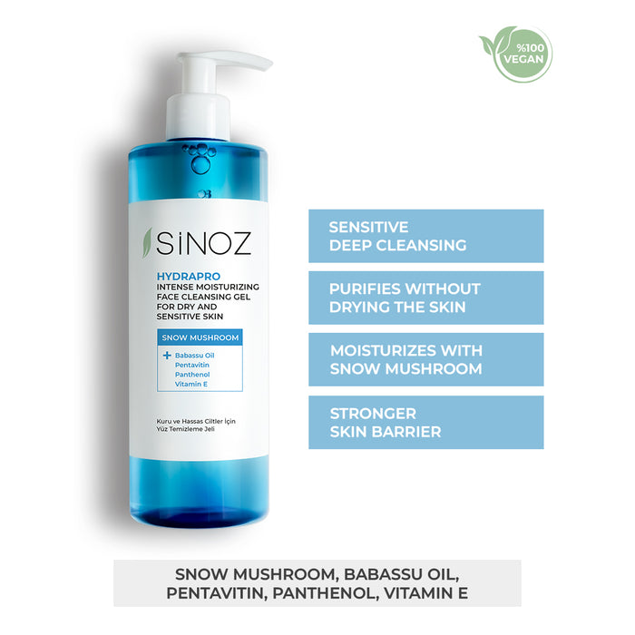 sinoz cosmetics Cleanser Dry Sensitive Skin 400ML