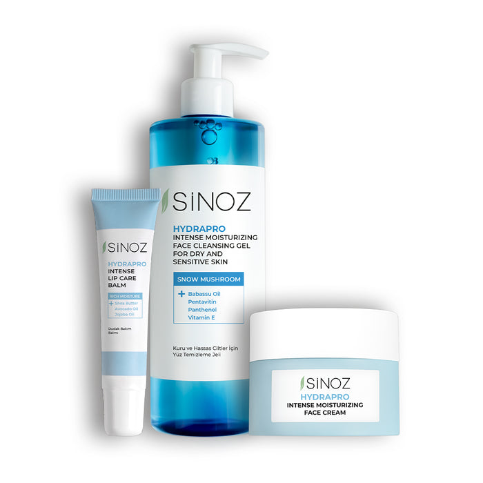 sinoz cosmetics Pro daily dry skin set
