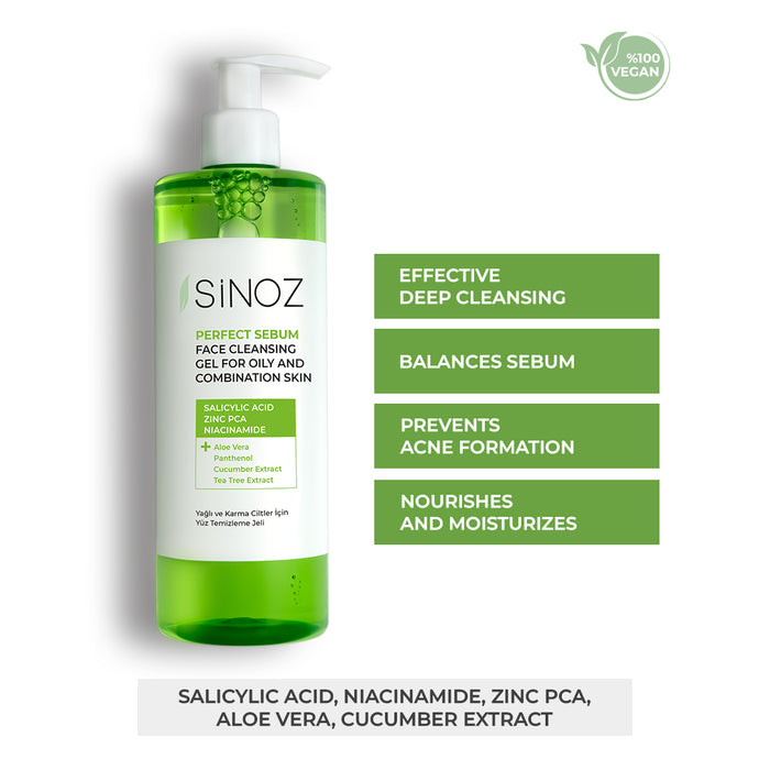 sinoz cosmetics Sebum Face Cleansing Gel