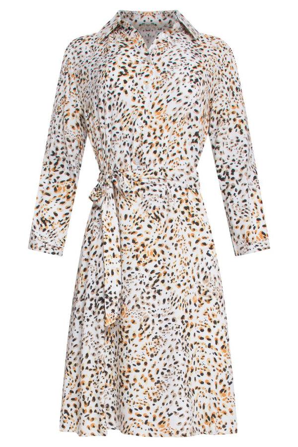 Smashed Lemon 23031 Blouse Jurkanimal Print | White-Multicolour